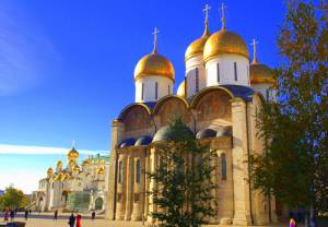 Kremlowskie sobory (1): Uspienski i dzwonnica Iwana Wielkiego