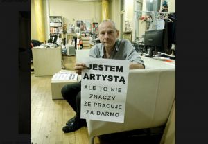 Zbigniew Libera przyłączył się do strajku