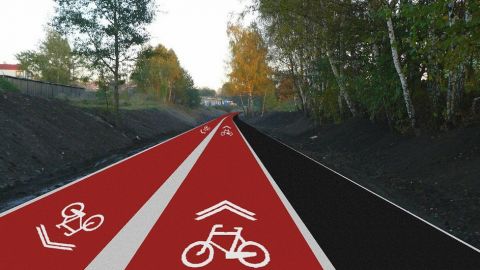 Pierwsza taka trasa dla rowerzystów w Polsce